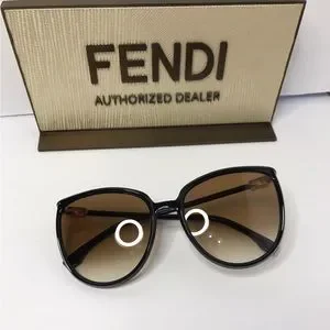 New Fendi Black/ Brown Ff0432 Oversized Cat Eye Sunglass Fendi FF 0432/G/S Sunglasses | Costco main image 3